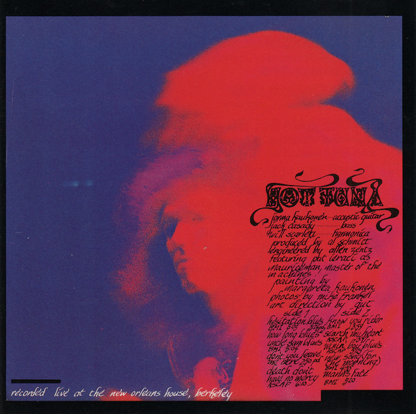 CD Hot Tuna | Hot Tuna (US / LIve 1970) 1970/1988/NM (Near Mint) de Época R$120