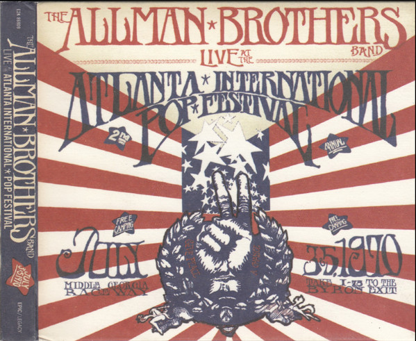 CD The Allman Brothers Band | Live At The Atlanta International Pop Festival July 3 & 5, 1970 2003/NM (Near Mint) R$175