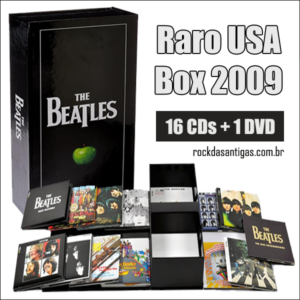 CD The Beatles Boxset NOVO | USA 16 CDs + 1 DVD (1963-1970 Press 2009) /M (Mint) de Época R$2600